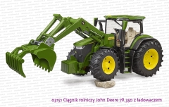 03151 BRUDER Ciągnik rolniczy John Deere 7R 350 z ładowaczem czołowym