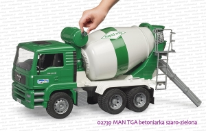 02739 BRUDER MAN TGA betoniarka szaro-zielona