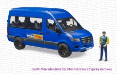 02681 BRUDER Mercedes-Benz Sprinter mikrobus z figurką kierowcy