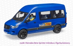 02681 BRUDER Mercedes-Benz Sprinter mikrobus z figurką kierowcy