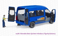02681 BRUDER Mercedes-Benz Sprinter mikrobus z figurką kierowcy