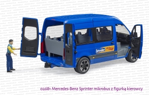 02681 BRUDER Mercedes-Benz Sprinter mikrobus z figurką kierowcy
