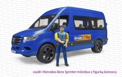 02681 BRUDER Mercedes-Benz Sprinter mikrobus z figurką kierowcy