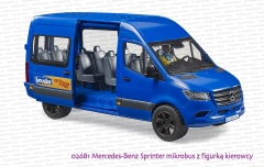 02681 BRUDER Mercedes-Benz Sprinter mikrobus z figurką kierowcy