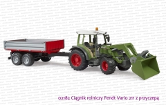 02182 BRUDER Ciągnik rolniczy Fendt Vario 211 z przyczepą