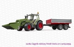 02182 BRUDER Ciągnik rolniczy Fendt Vario 211 z przyczepą