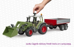 02182 BRUDER Ciągnik rolniczy Fendt Vario 211 z przyczepą - sposób sterowania przednimi kołami