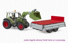02182 BRUDER Ciągnik rolniczy Fendt Vario 211 z przyczepą
