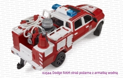02544 BRUDER Dodge RAM 2500 straż pożarna z armatką wodną