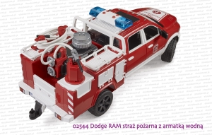 02544 BRUDER Dodge RAM 2500 straż pożarna z armatką wodną
