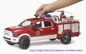 02544 BRUDER Dodge RAM 2500 straż pożarna z armatką wodną