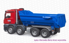 03621 BRUDER Mercedes Benz Arocs wywrotka czerwono-niebieska