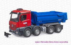03621 BRUDER Mercedes Benz Arocs wywrotka czerwono-niebieska