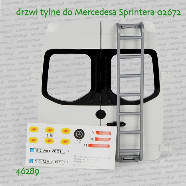 46289 BRUDER Drzwi tylne z drabiną do Mercedesa Sprintera 02672