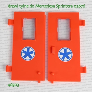 46303 BRUDER Drzwi tylne dwuczęściowe do Mercedesa Sprintera 02676