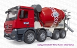 03655 BRUDER Mercedes-Benz Arocs betoniarka czerwona