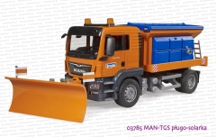 03785 BRUDER MAN TGS pługo-solarka