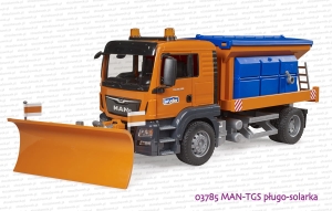 03785 BRUDER MAN TGS pługo-solarka