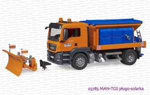 03785 BRUDER MAN TGS pługo-solarka