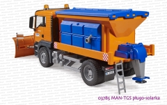 03785 BRUDER MAN TGS pługo-solarka