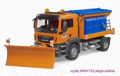 03785 BRUDER MAN TGS pługo-solarka