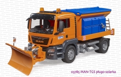 03785 BRUDER MAN TGS pługo-solarka