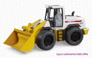 03412 BRUDER Ładowarka kołowa biało-żółta