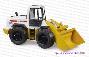 03412 BRUDER Ładowarka kołowa biało-żółta