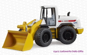 03412 BRUDER Ładowarka kołowa biało-żółta