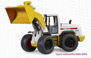 03412 BRUDER Ładowarka kołowa biało-żółta