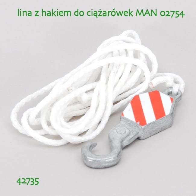 42735 BRUDER Lina z hakiem do dźwigu MAN 02754