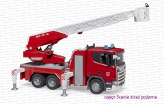 03591 BRUDER Scania Super 560R straż pożarna z pompą i sygnalizacją