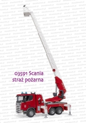 03591 BRUDER Scania Super 560R straż pożarna z pompą i sygnalizacją