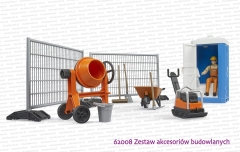 62008 BRUDER Zestaw akcesoriów budowlanych do prac drogowych