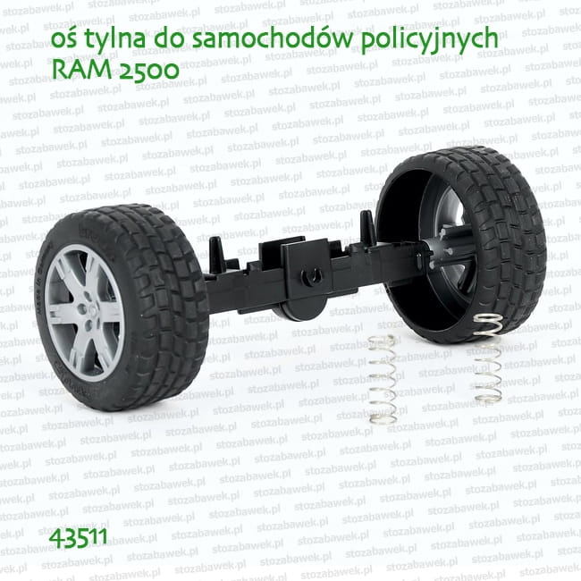 43511 BRUDER Oś tylna do pojazdów policyjnych Dodge RAM