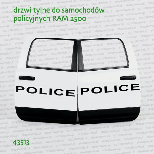 43513 BRUDER Drzwi boczne tylne prawe i lewe do pojazdów policyjnych Dodge RAM