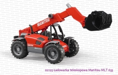 02125 BRUDER Ładowarka teleskopowa Manitou MLT 633