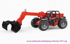 02125 BRUDER Ładowarka teleskopowa Manitou MLT 633