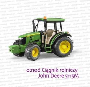 02106 BRUDER Ciągnik rolniczy John Deere 5115M