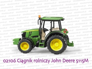 02106 BRUDER Ciągnik rolniczy John Deere 5115M