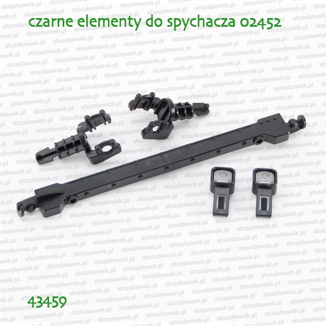 43459 BRUDER Czarne elementy do spychacza Caterpillar 02452