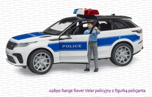02890 BRUDER Range Rover Velar policyjny z figurką policjanta