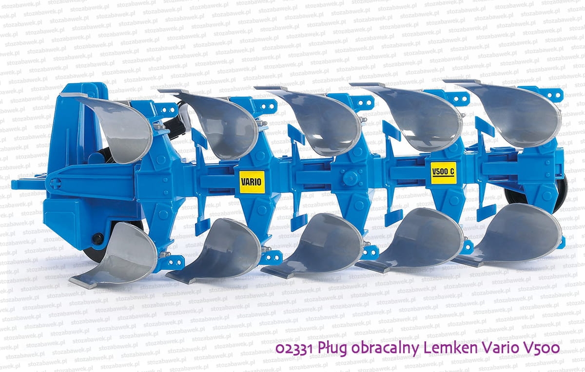 02331 BRUDER Pług obracalny Lemken Vario V500