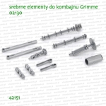 42151 BRUDER Srebrne elementy do kombajnu Grimme 02130 (11 sztuk)