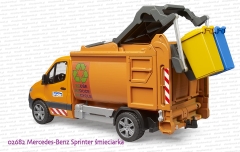 02682 BRUDER Mercedes-Benz Sprinter śmieciarka