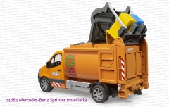 02682 BRUDER Mercedes-Benz Sprinter śmieciarka