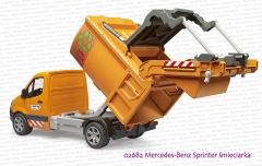 02682 BRUDER Mercedes-Benz Sprinter śmieciarka