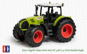 E691 Ciągnik rolniczy Claas Arion 660 RC 4,8V 2,4GHz Double Eagle
