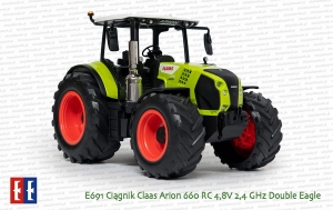 E691 Ciągnik rolniczy Claas Arion 660 RC 4,8V 2,4GHz Double Eagle