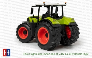 E691 Ciągnik rolniczy Claas Arion 660 RC 4,8V 2,4GHz Double Eagle
